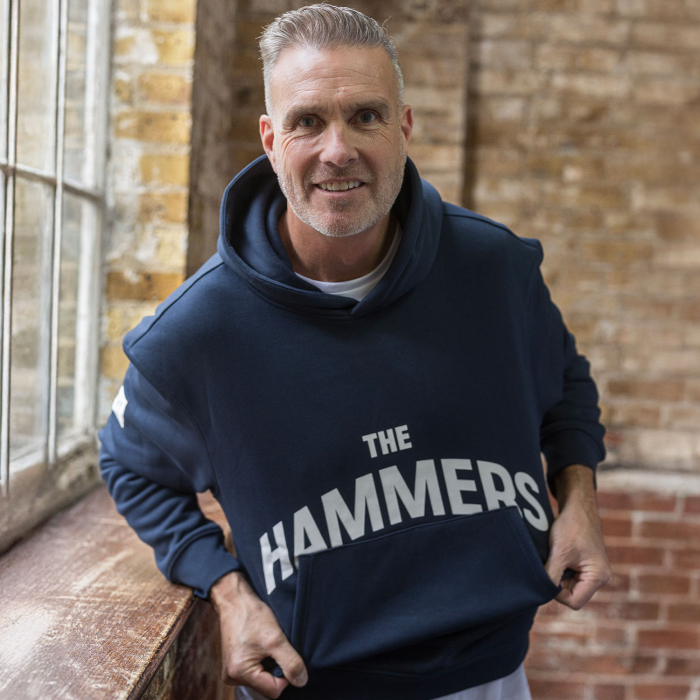Adults Navy Hammers Hoodie Adults Navy Hammers Hoodie