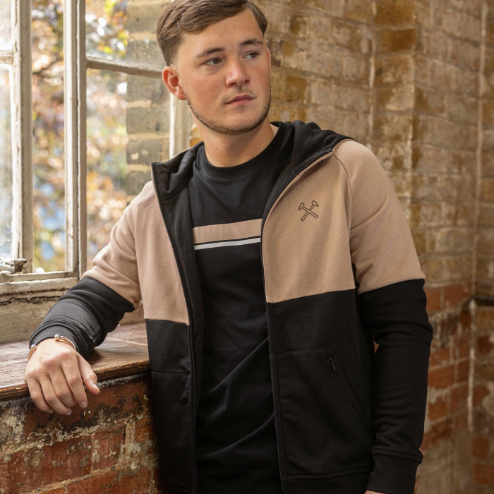 Hammers Collection - Black/Stucco Full Zip Hoodie