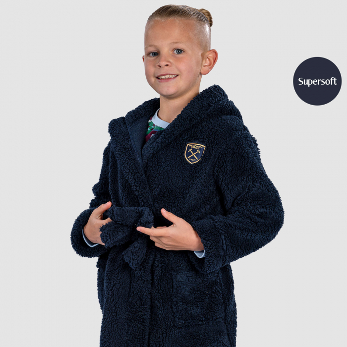 Junior Navy Dressing Gown  Junior Navy Dressing Gown
