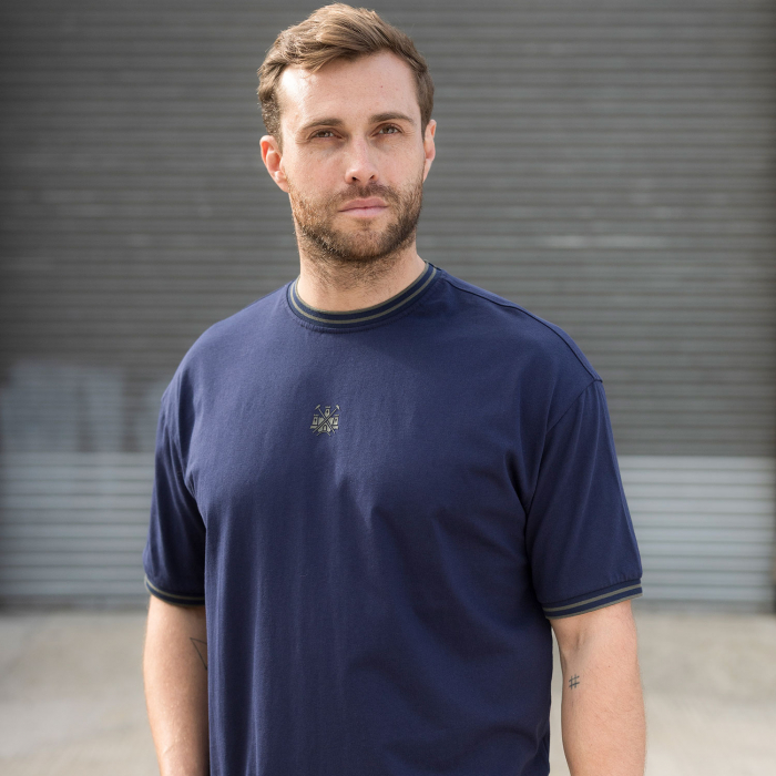 Adults West Ham Castle Collection T-Shirt - Navy