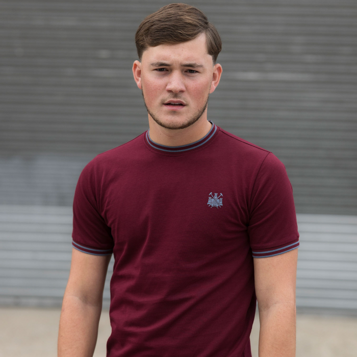 Adults West Ham Castle Collection T-Shirt - Claret