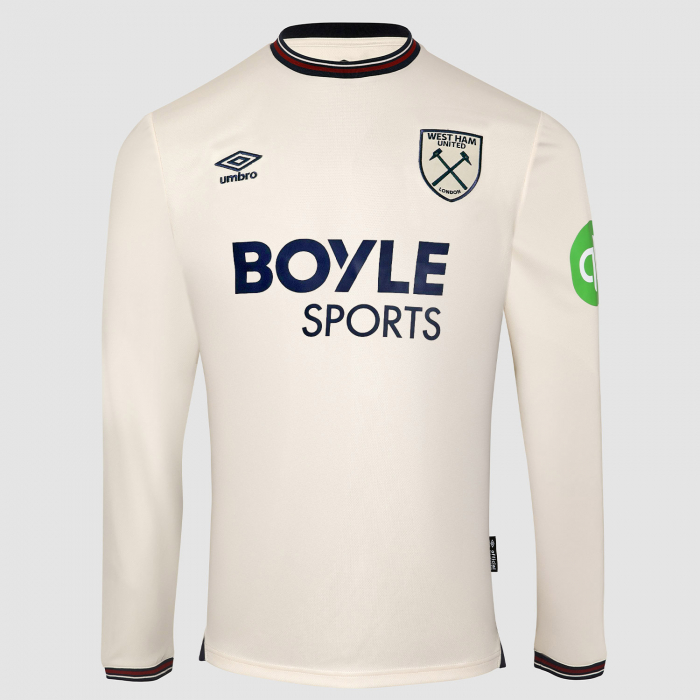 West Ham 25/26 Adults Long Sleeve Away Shirt West Ham 25/26 Adults Long Sleeve Away Shirt