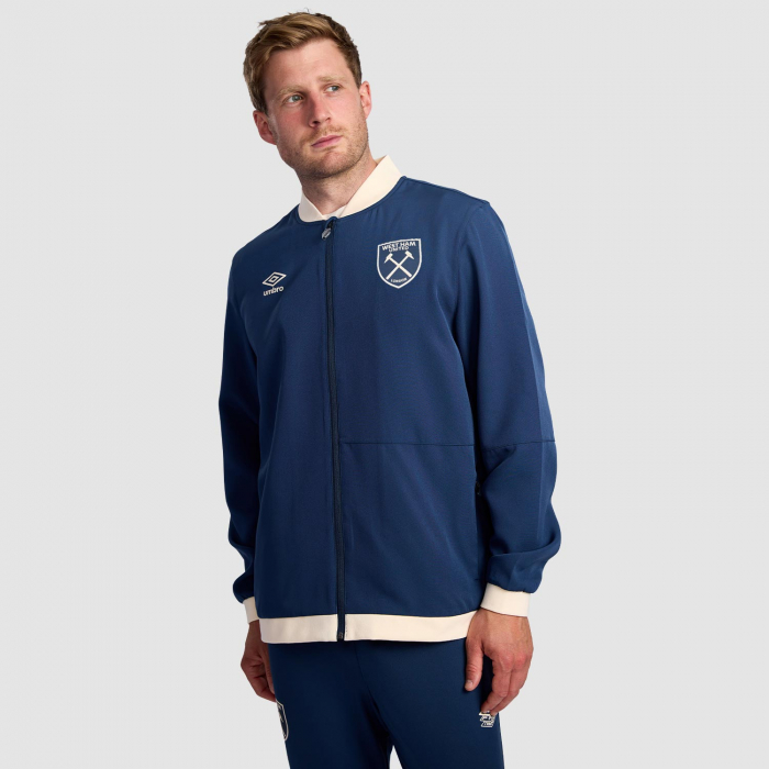 West Ham 25/26 Adults Navy Training Jacket