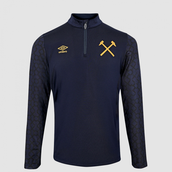 West Ham 25/26 Junior Navy Pre-Match Midlayer Top
