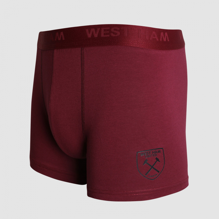 West Ham Single Pack Boxer Shorts - Claret West Ham Single Pack Boxer Shorts - Claret