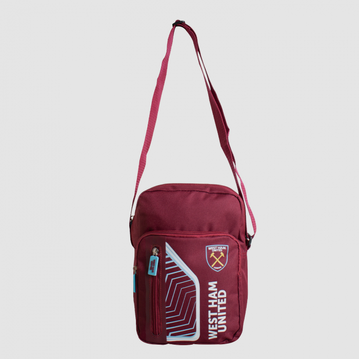 West Ham Flash Side Bag- Claret/Blue West Ham Flash Side Bag- Claret/Blue