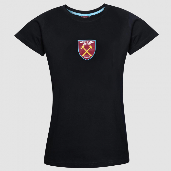 Womens Black Crest T-Shirt