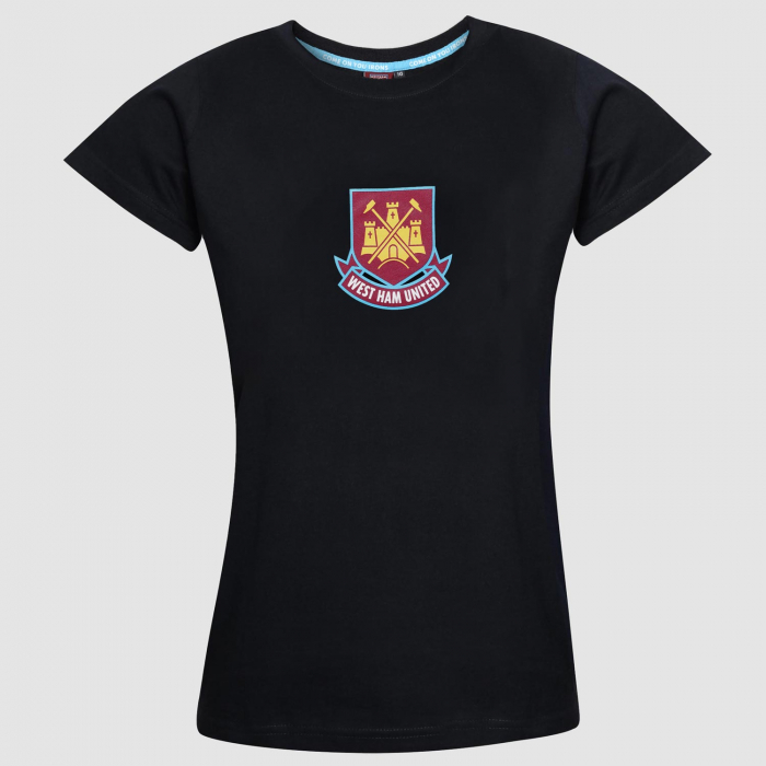 Womens Black 1999-2016 Crest T-Shirt
