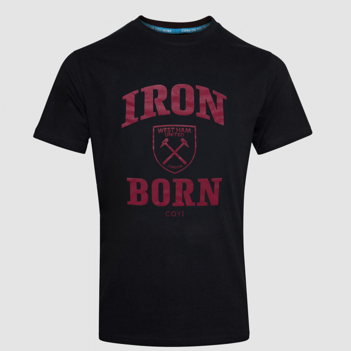 Adults Black Iron Born T-Shirt