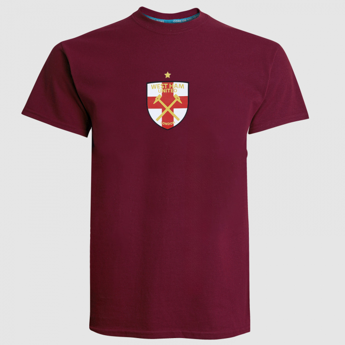 Adults Claret St George Star T-Shirt