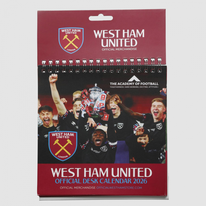 West Ham 2026 Desk Calendar West Ham 2026 Desk Calendar