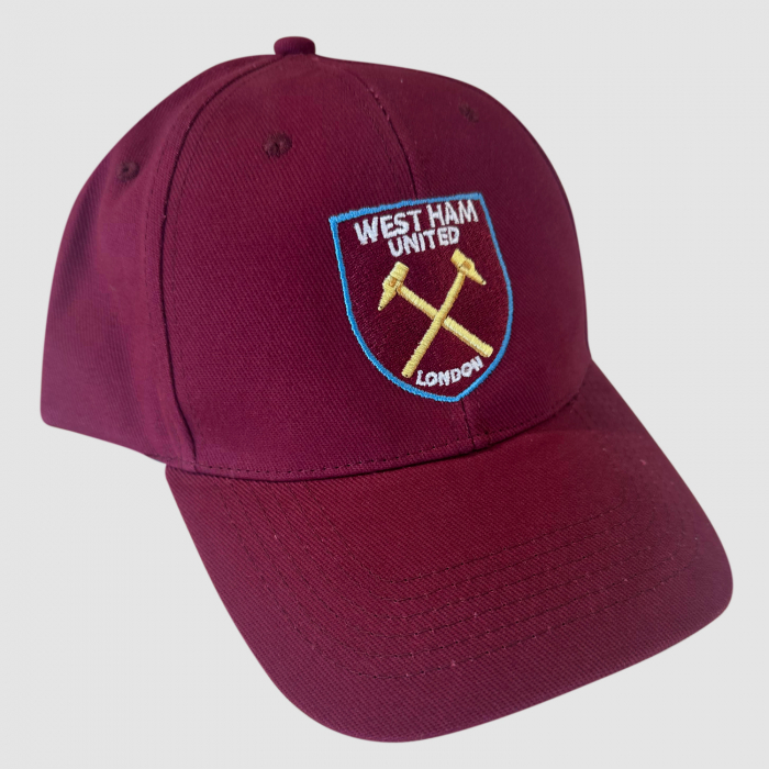 West Ham Essentials Claret Crest Cap West Ham Essentials Claret Crest Cap