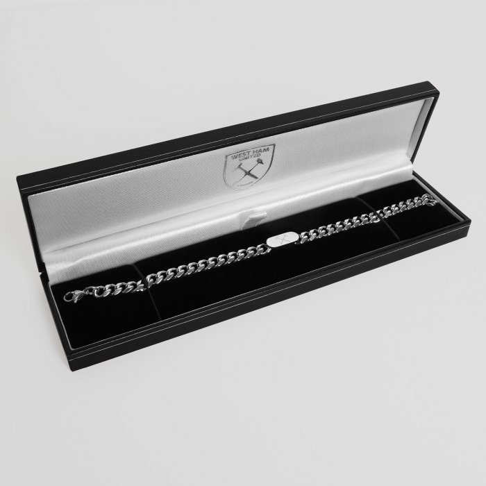 West Ham Stainless Steel Chunky Curb Bracelet