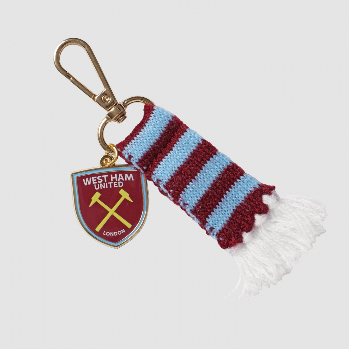 West Ham Crest & Scarf Keyring West Ham Crest & Scarf Keyring