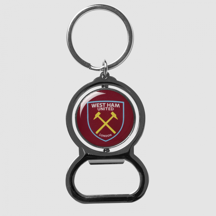 West Ham Spinner Bottle Opener Keyring