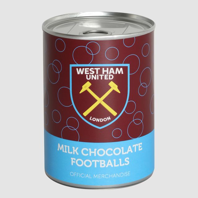 West Ham Tin Of Chocolate Footballs West Ham Tin Of Chocolate Footballs