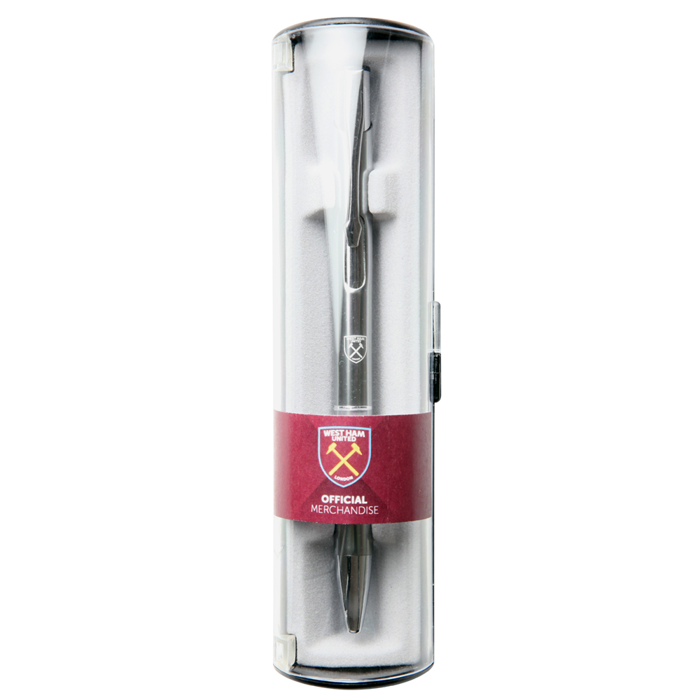 West Ham Chrome Crest Ballpoint Pen
