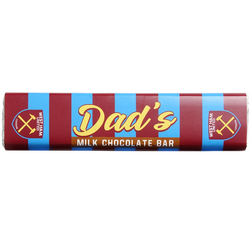 West Ham Best Dad Milk Chocolate Bar West Ham Best Dad Milk Chocolate Bar