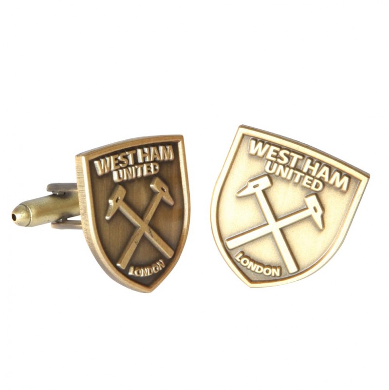 West Ham Antique Gold Cufflinks West Ham Antique Gold Cufflinks