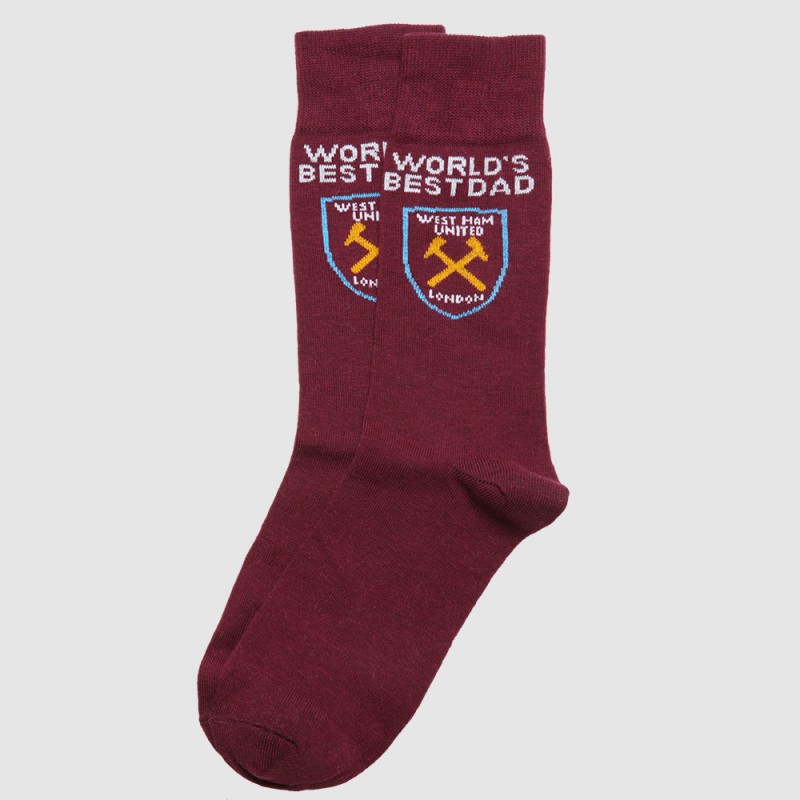 West Ham Worlds Best Dad Socks