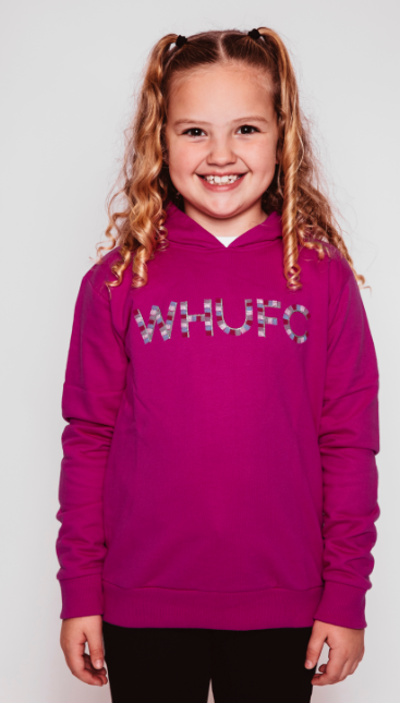 Girls Hot Pink WHUFC Hoodie