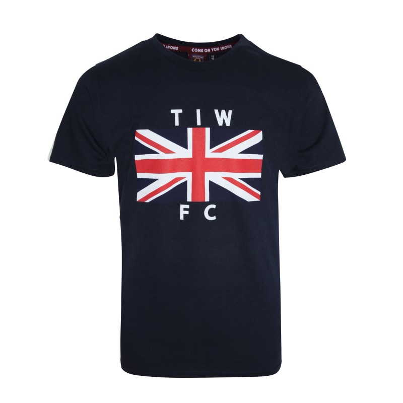 2418 - Navy TIW Retro Crest T-Shirt