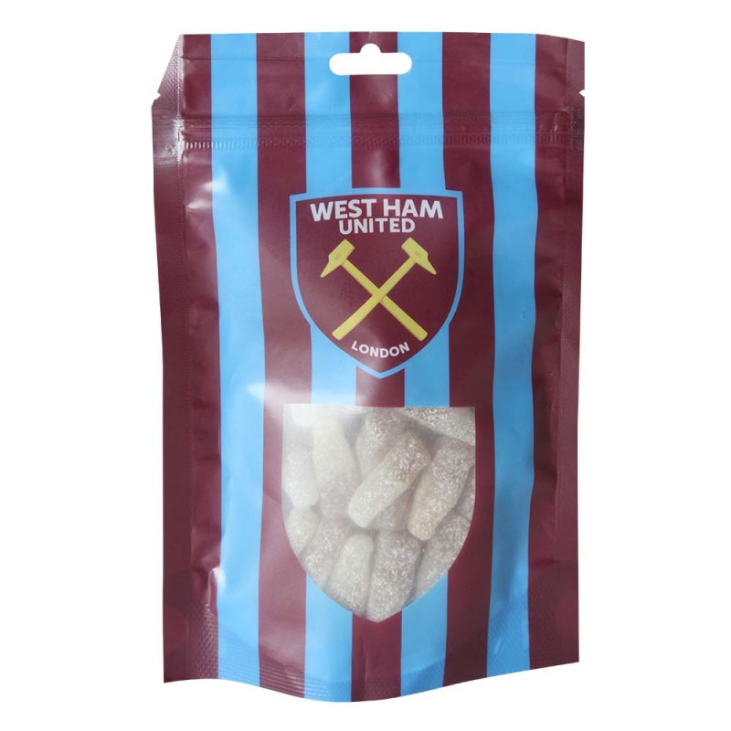 West Ham Fizzy Cola Bottles Sweet Bag West Ham Fizzy Cola Bottles Sweet Bag
