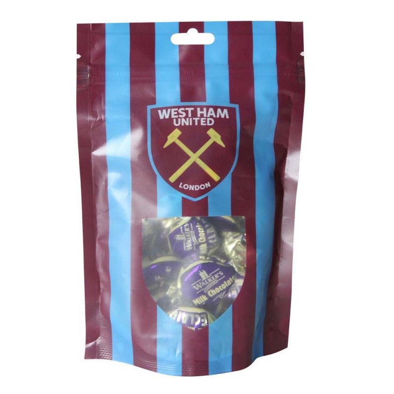 West Ham Chocolate Eclairs Sweet Bag West Ham Chocolate Eclairs Sweet Bag