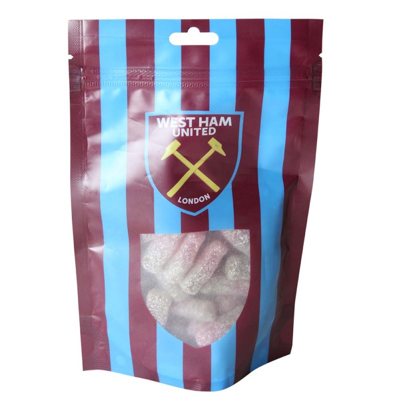 West Ham Fizzy Cherry Cola Bottles Sweet Bag West Ham Fizzy Cherry Cola Bottles Sweet Bag