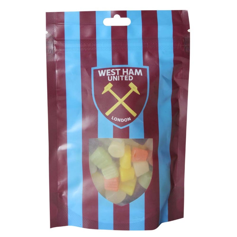 West Ham Mini Gems Sweet Bag West Ham Mini Gems Sweet Bag