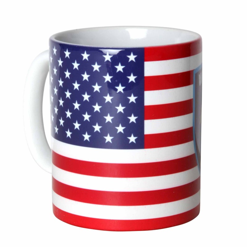USA Flag/Crest Mug