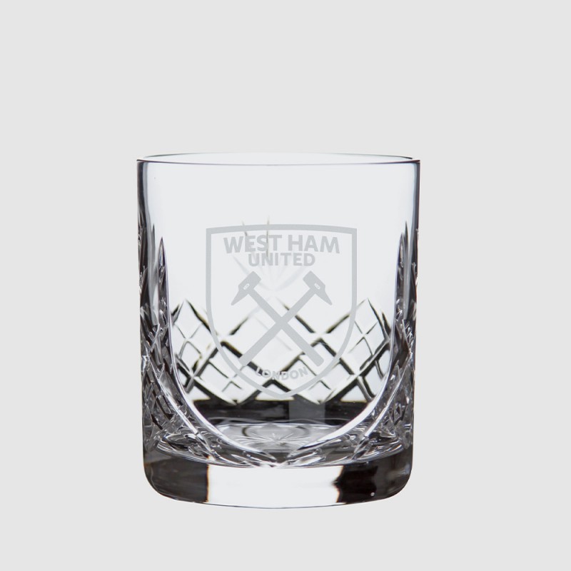 West Ham Crystal Whiskey Glass West Ham Crystal Whiskey Glass