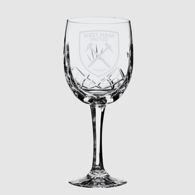 West Ham Crystal Wine Glass West Ham Crystal Wine Glass