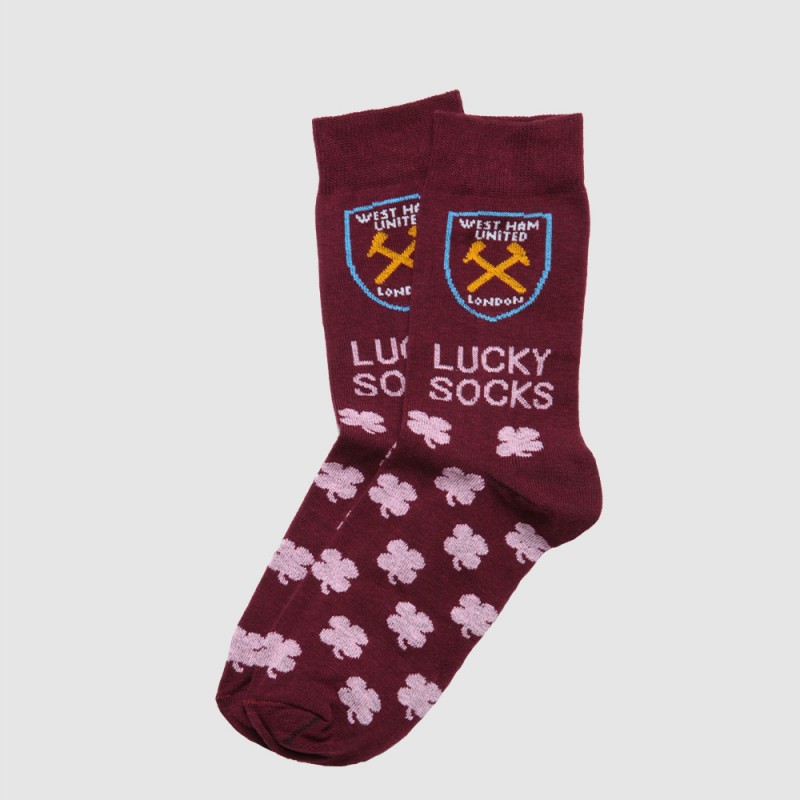 West Ham Girls Pink Lucky Matchday Socks West Ham Girls Pink Lucky Matchday Socks