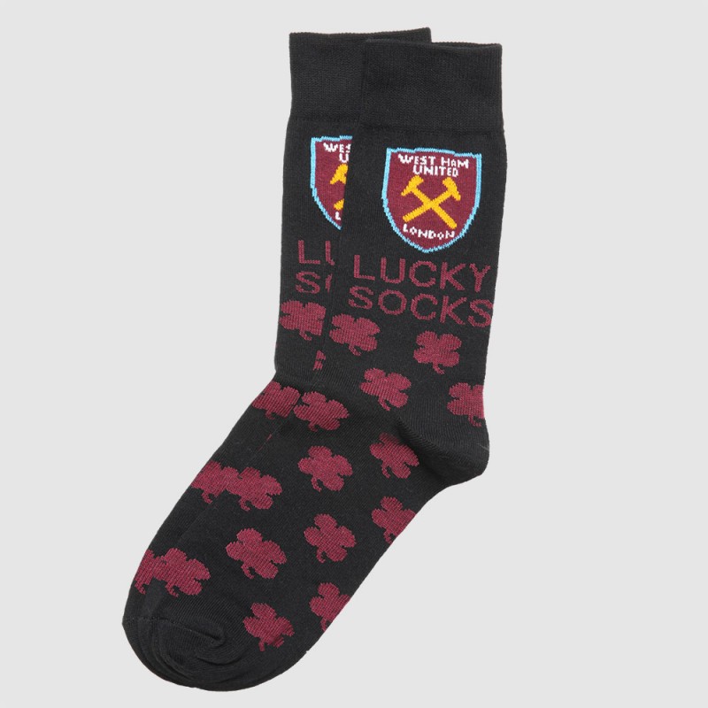 West Ham Lucky Black Matchday Socks West Ham Lucky Black Matchday Socks
