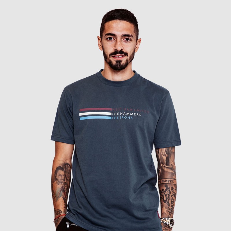 West Ham CSW Stripe - Navy T-Shirt