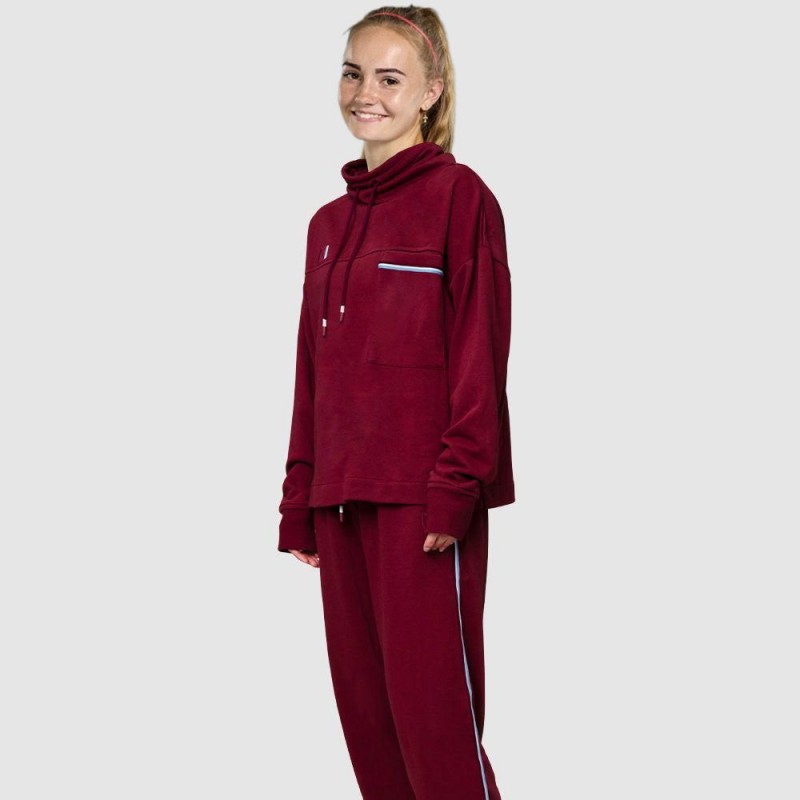 West Ham CSW Stripe - Womens Claret High Neck Top