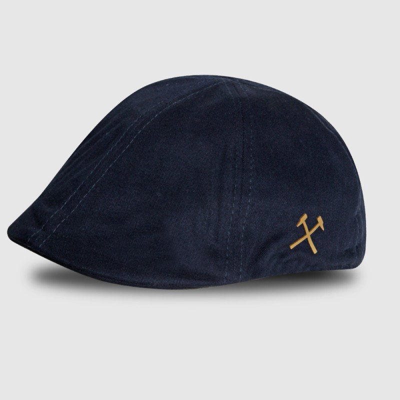 Claret Collection - Navy Gatsby Flat Cap