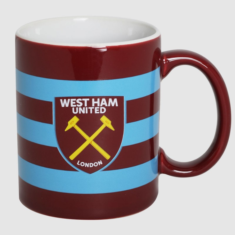 West Ham Outside Bar Stripe Mug West Ham Outside Bar Stripe Mug
