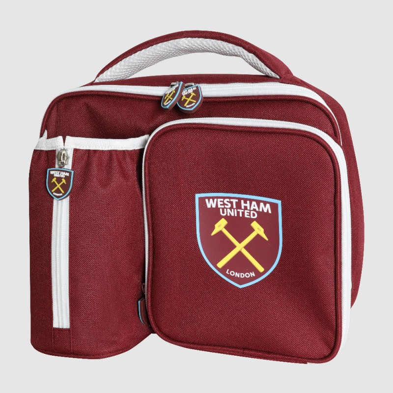 Lunch Bag With Bottle Holder - Claret Lunch Bag With Bottle Holder - Claret