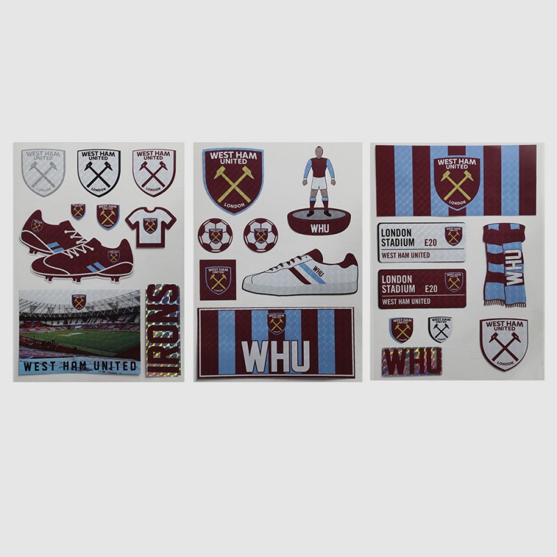 West Ham 24 Piece Sticker Set West Ham 24 Piece Sticker Set