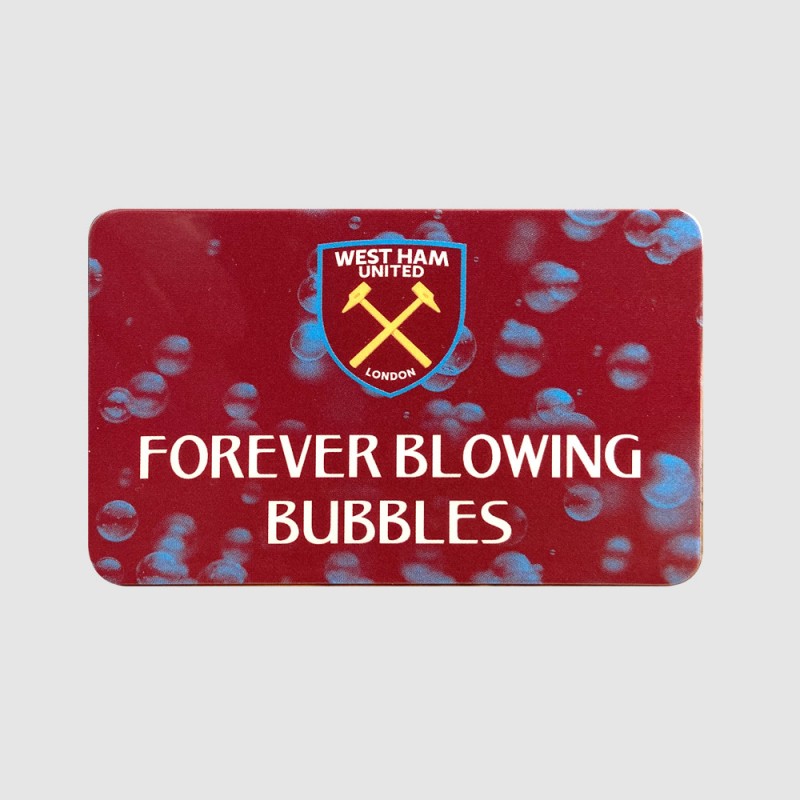West Ham Forever Blowing Bubbles Gift Card West Ham Forever Blowing Bubbles Gift Card