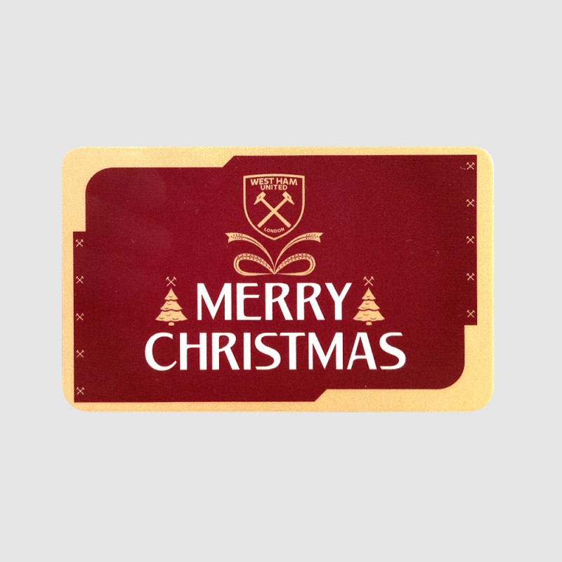West Ham Merry Christmas Gift Card