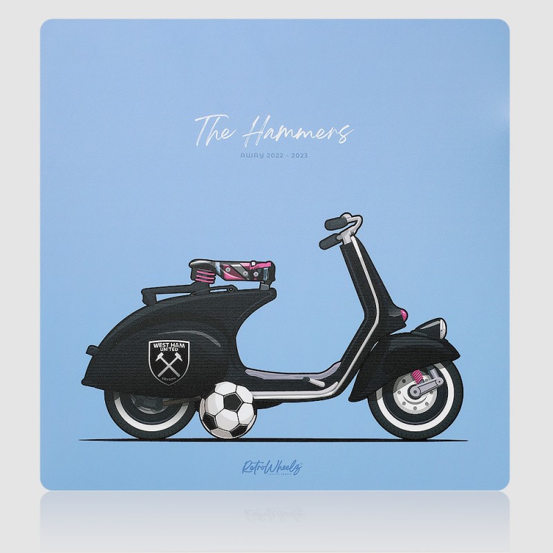 Scooter Away Aluminium Poster