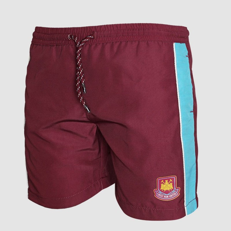 2000 Retro Home Beach Shorts - Claret 2000 Retro Home Beach Shorts - Claret