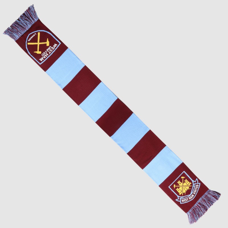 West Ham 4 Crest Bar Scarf West Ham 4 Crest Bar Scarf