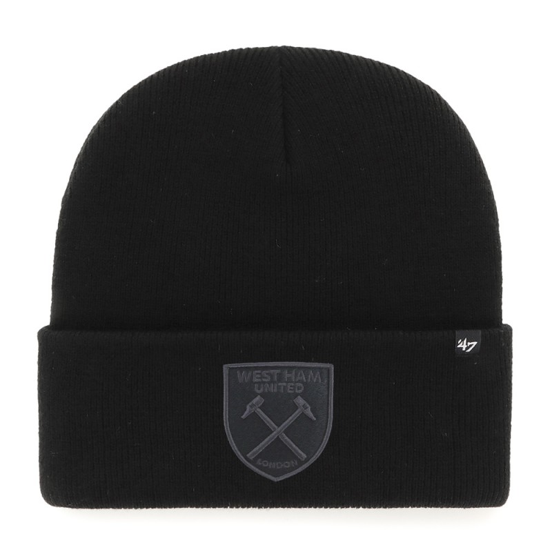 West Ham 47 - Black Tonal Cuff Knit Hat