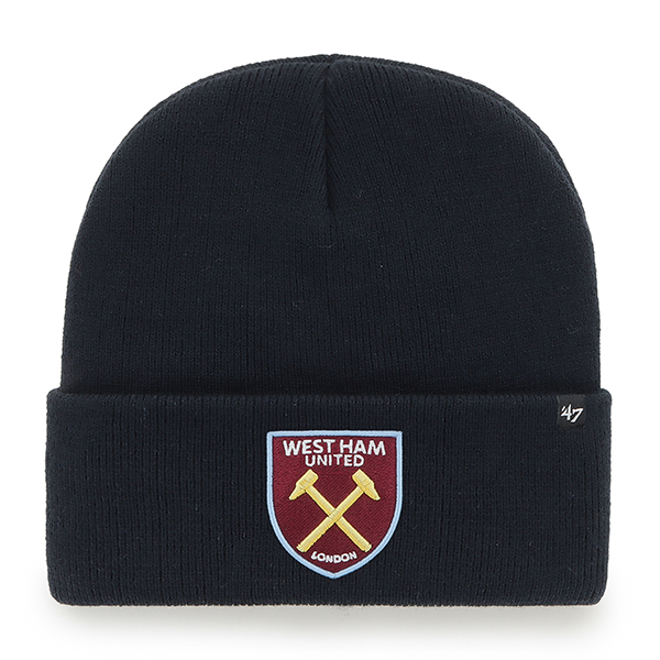 West Ham 47 - Black Crest Cuff Knit Hat