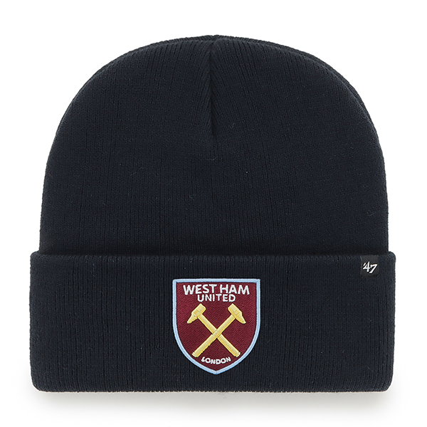 West Ham 47 - Junior Navy Crest Cuff Knit Hat West Ham 47 - Junior Navy Crest Cuff Knit Hat