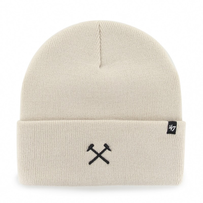 West Ham 47 - Bone/Black Cuff Knit Hat